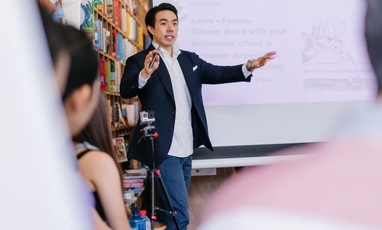 a man teaching