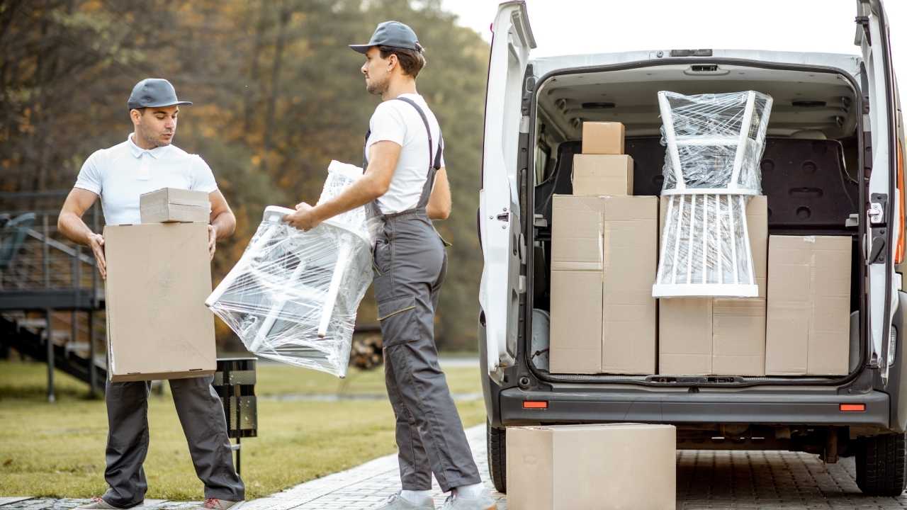 Moving company employees