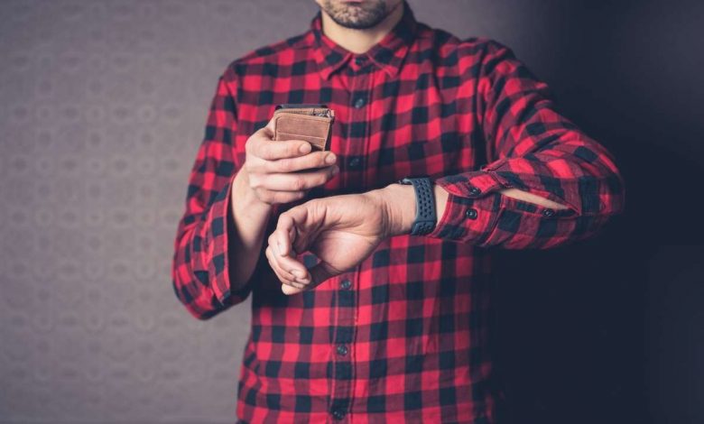 A guy wearing flannel shirt