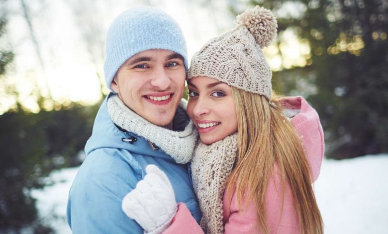 couple in winter