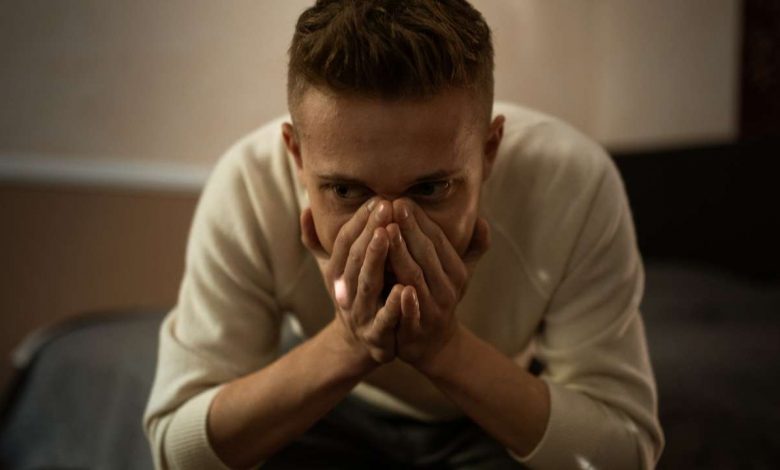 A guy suffering from PTSD