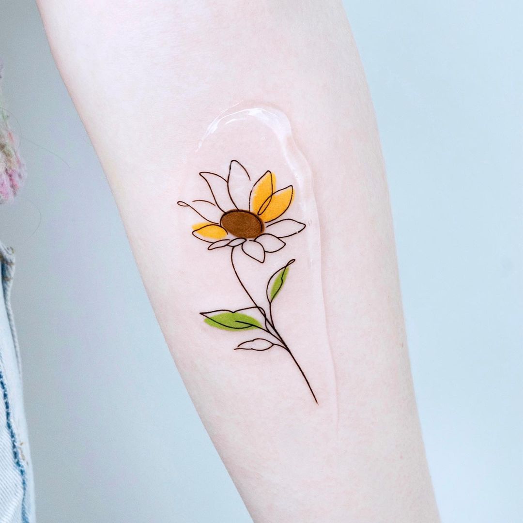 sunflower tattoos