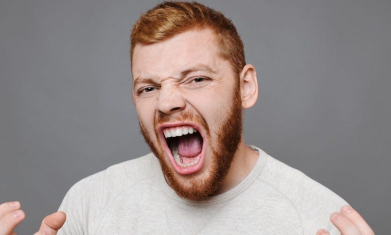 Angry guy with misophonia