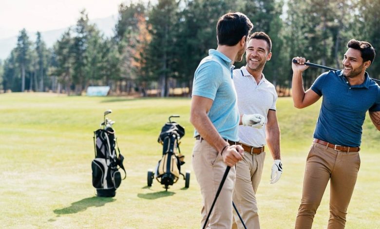 Men at a golf course