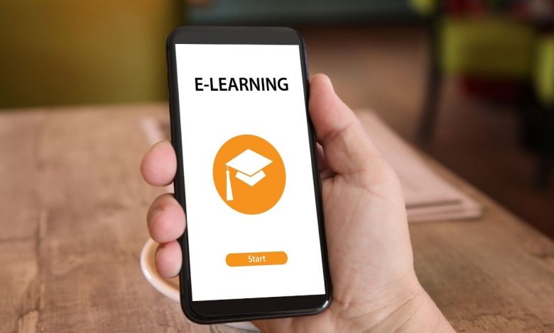 E-learning on phone