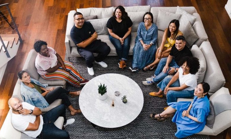 People in living room