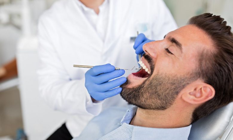 A guy having Dental Check-Up
