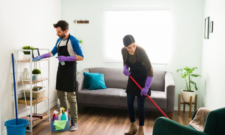 Couple doing House Chores