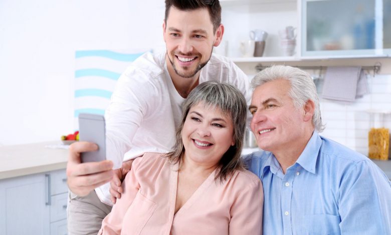 a man with Aging Parent