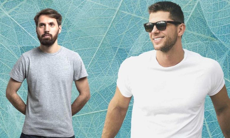 Guy wearing Blank T Shirts
