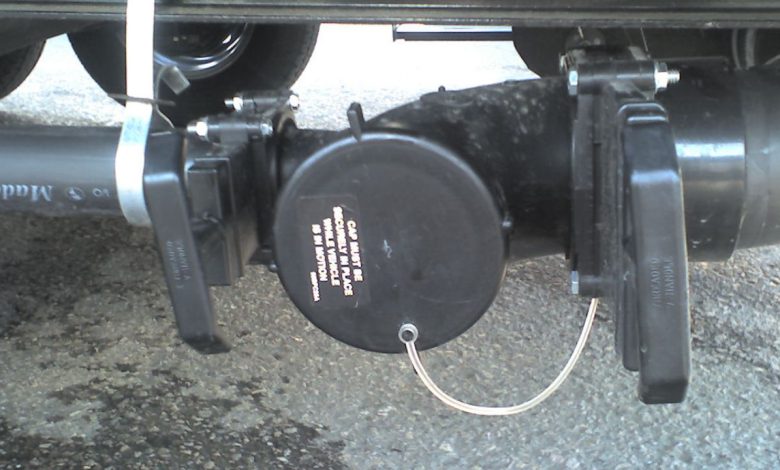 Black Water Holding Tank In RV