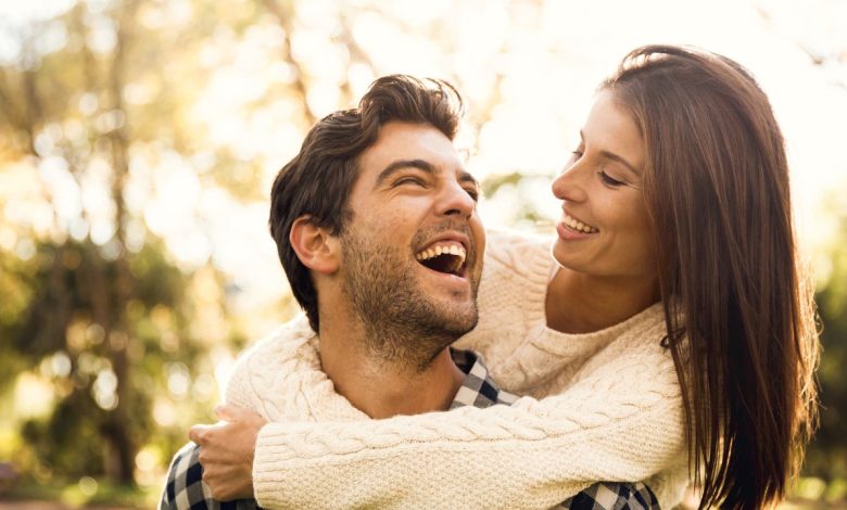 Happy married couple