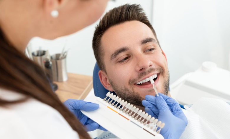 guy at a dentist