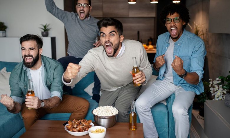 fans watching sports