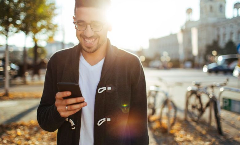 guy using mobile