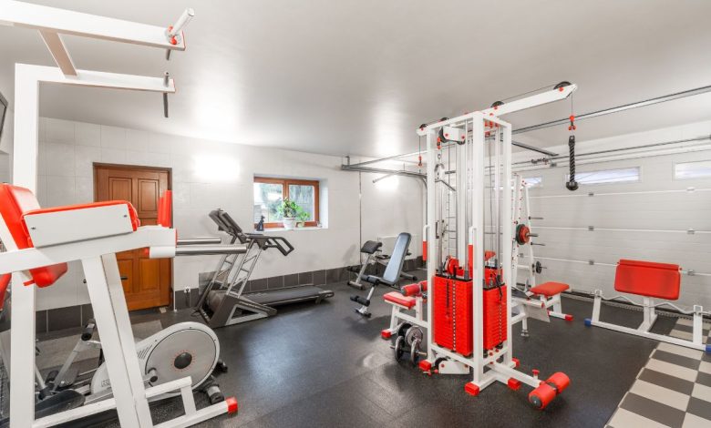 home gym in garage