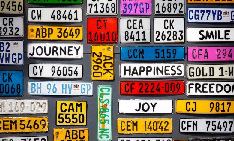 Types of Number Plates