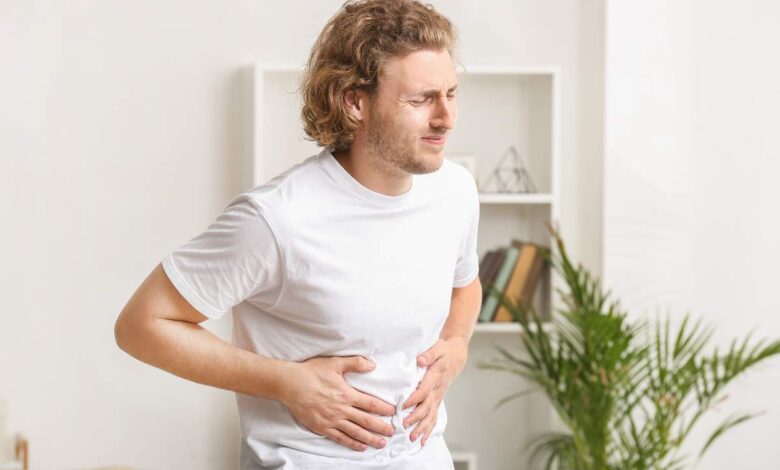 A guy having digestion problem
