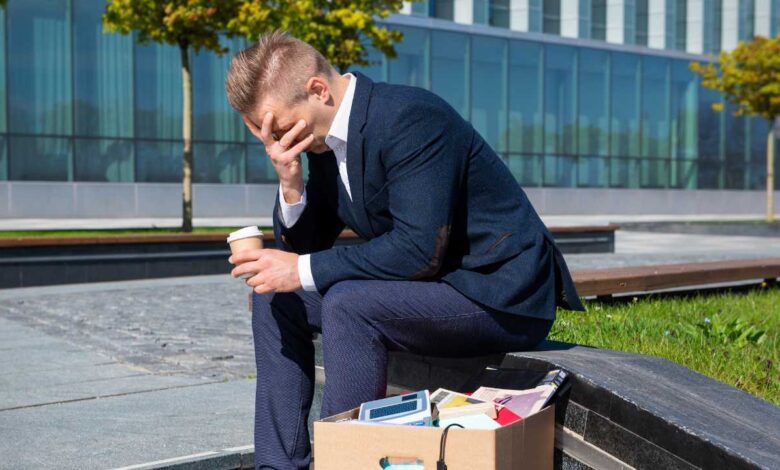 guy suffering from Job Loss
