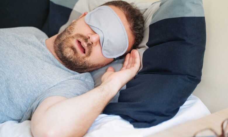 man sleeping