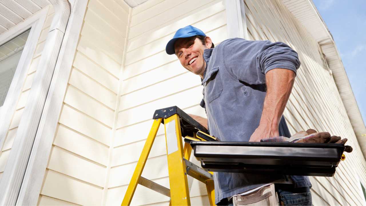 a man doing DIY Home Repairs