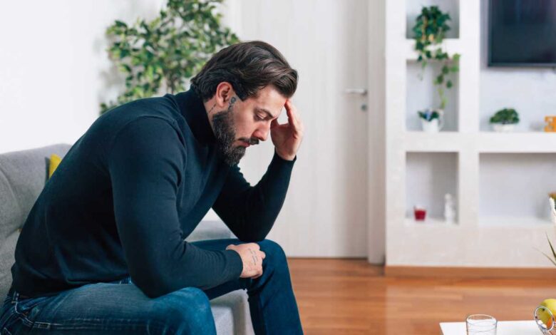 guy looking sad