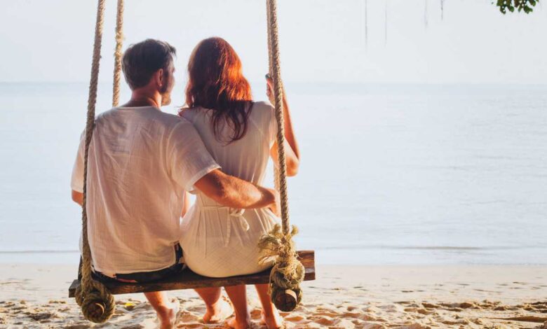 couple on Beach Holiday