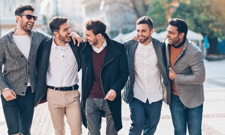 men enjoying
