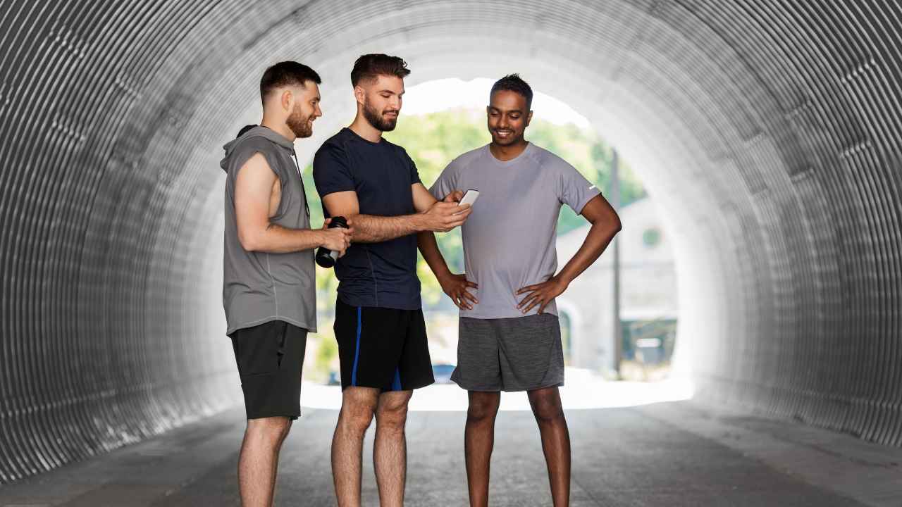 sporty men lifestyle