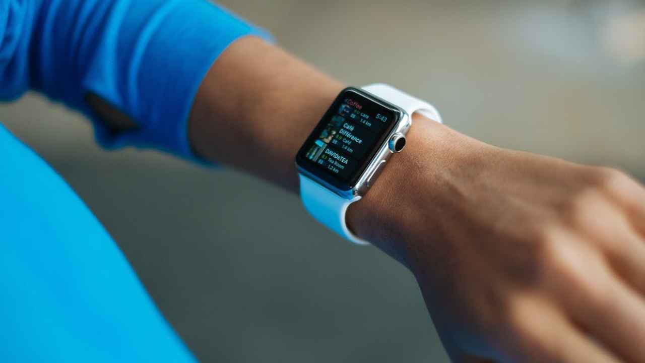 smart watch on arm