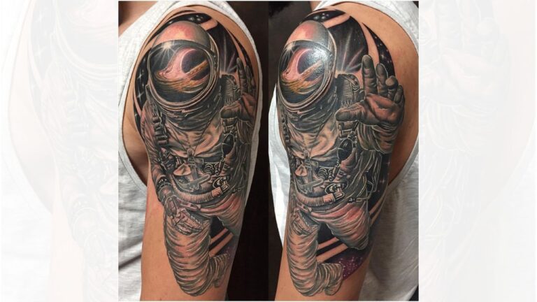 Space Inspired Tattoos In 2025 Meaning Designs And Styles Astronaut Tattoos 768x432