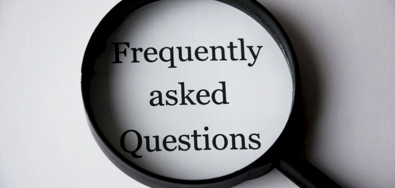 magnifying glass on frequently asked questions