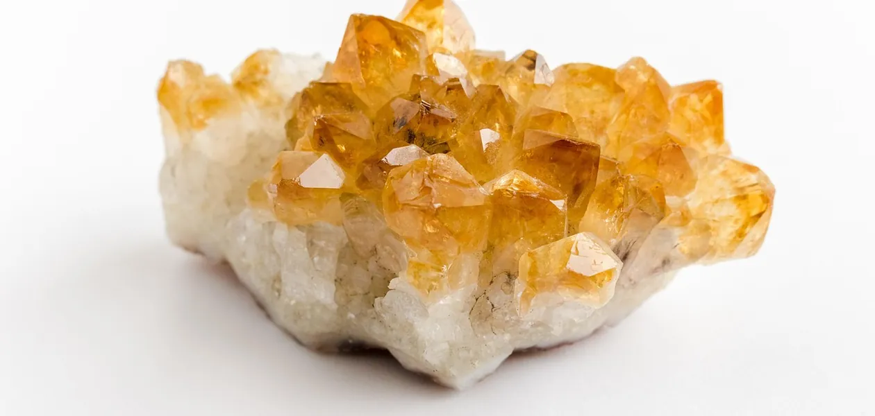 raw citrine crystal point