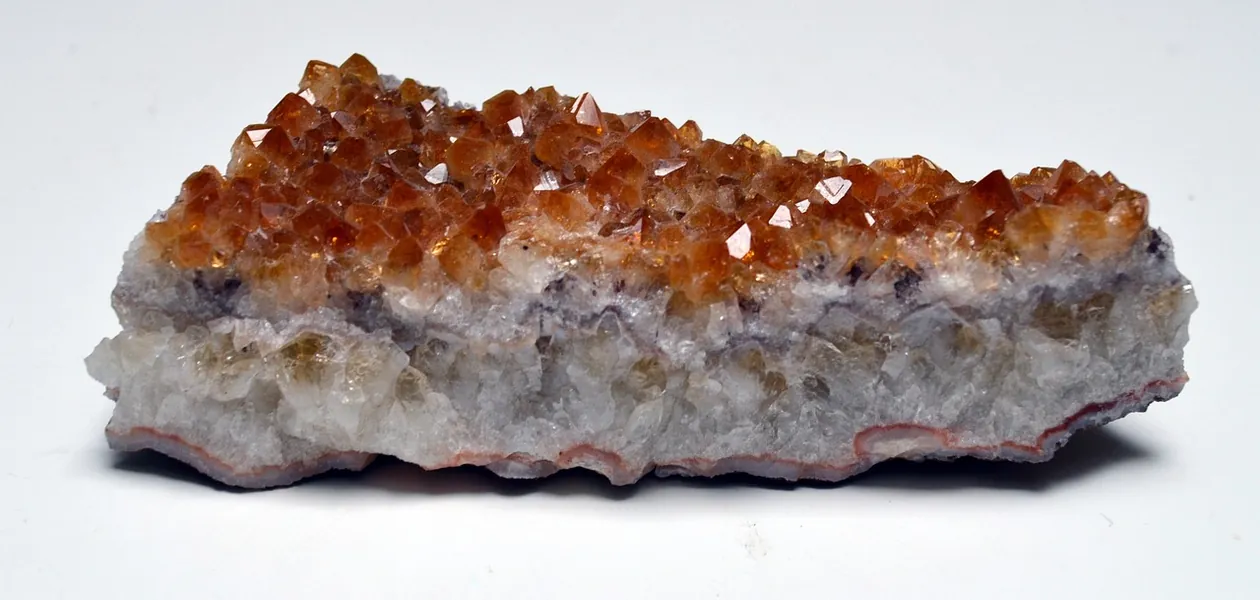 natural citrine crystal cluster